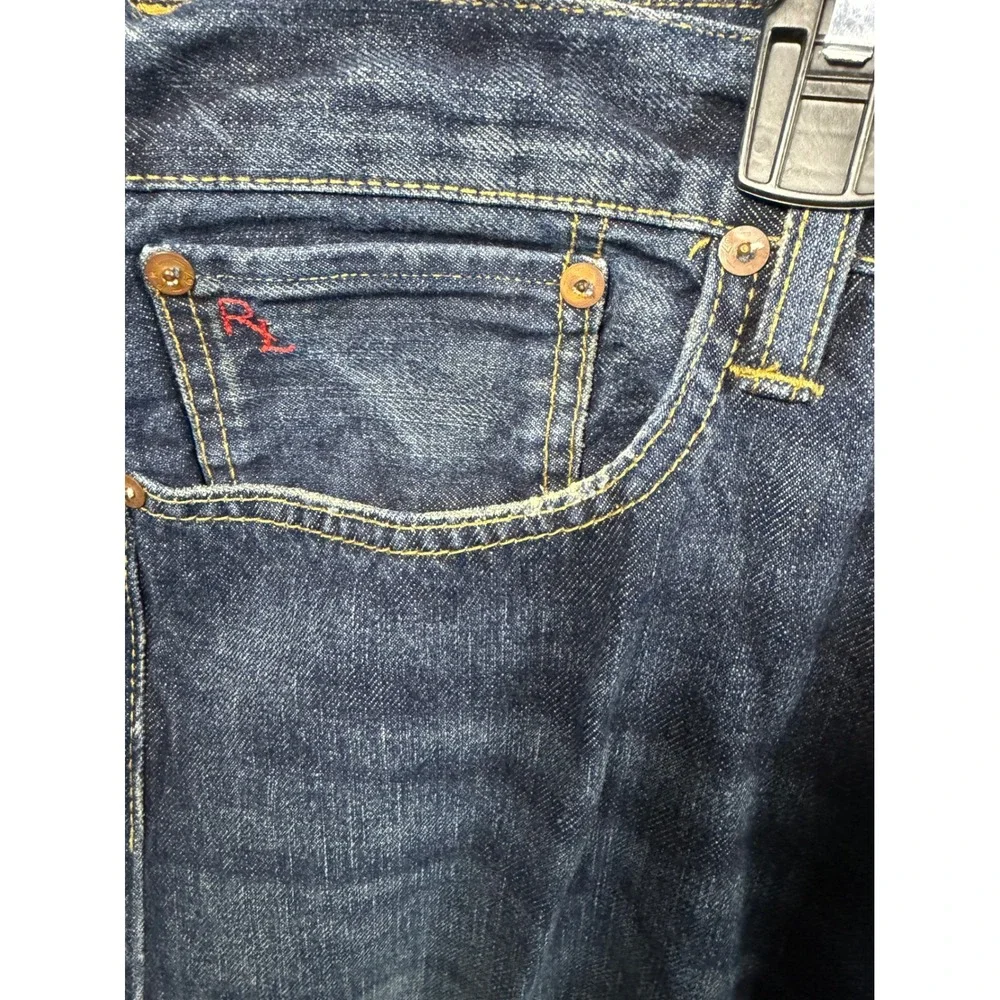 Polo Ralph Lauren Authentic Dungarees Indigo Blue Straight Leg Jeans 36x30